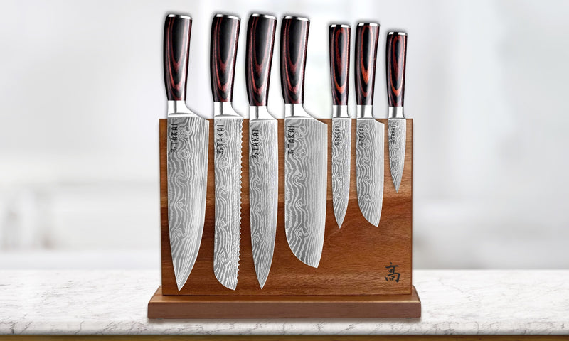Load image into Gallery viewer, Autograph 7-Piece Knife Set with Takumi Knife Holder