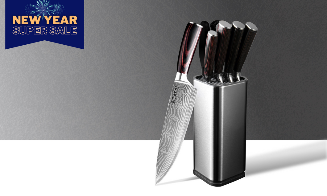 Autograph 7-Piece Knife Set with Koji Knife Holder