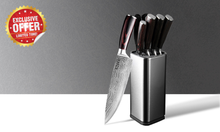 Load image into Gallery viewer, Autograph 5-Piece Knife Set with Koji Knife Holder