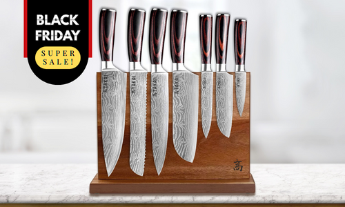 Autograph 7-Piece Knife Set with Takumi Knife Holder