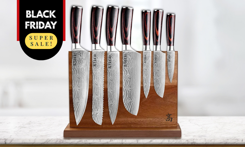 Load image into Gallery viewer, Autograph 7-Piece Knife Set with Takumi Knife Holder