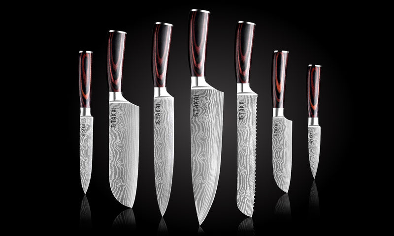 Load image into Gallery viewer, Autograph 7-Piece Knife Set with Koji Knife Holder