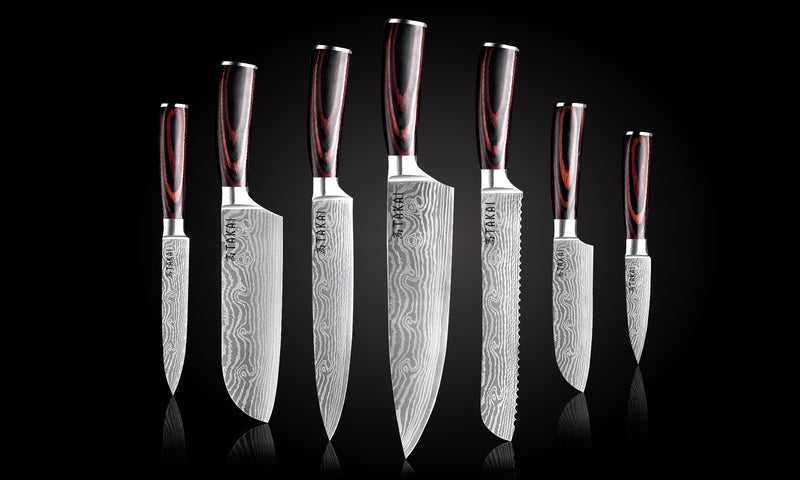 Load image into Gallery viewer, Autograph 7-Piece Knife Set with Takumi Knife Holder
